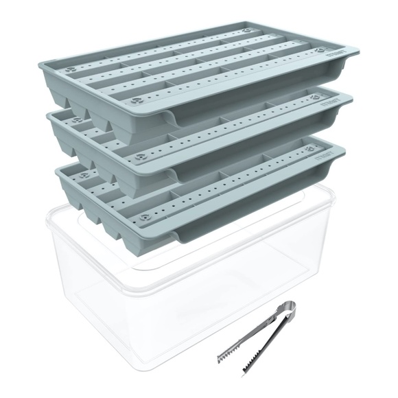 Ice Cube Trays, Hexagon Ice Trays with Lid, 32x3 PCS Ice Trays for Freezer - Picture 1 of 14